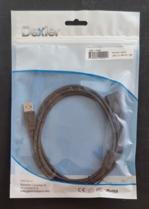 Cable DEXLER  EXTENSIÓN USB2.0 AM-FM 1,5m