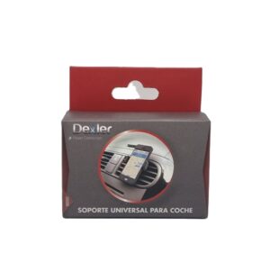 Soporte de móvil para coche con pinza de rejilla