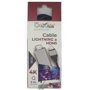 Cable Lightning a HDMI 4K. 2m.