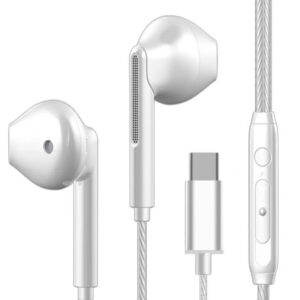 Auriculares con micrófono, botón de volumen y conector Tipo C. 1,2m - Imagen 2