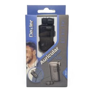 Auricular MANOS LIBRES con cable retráctil y clip de sujección