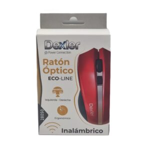 Raton inalámbrico rojo 28050 Dexler