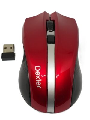 Raton inalámbrico rojo 28050 Dexler - Imagen 3