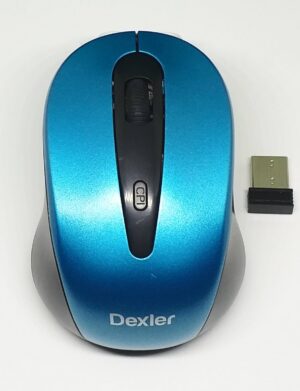 Raton óptico inalámbrico azul/negro 28053 Dexler - Imagen 2