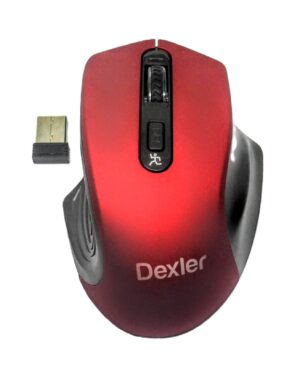 Raton óptico inalámbrico negro/rojo 28054 Dexler - Imagen 2