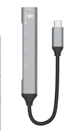 HUB Tipo C M x 3 puertos USB2.0 + 1 USB 3.0 - Imagen 2