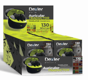 Auriculares con TRADUCTOR 130 Idiomas. Bluetooth + base de carga powerbank - Imagen 2