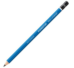 Staedtler Mars Lumograph 100 Lapiz de Grafito Hexagonal - Mina 3B Ultrarresistente de 2.5mm - Madera de Bosques Sostenibles - Caja de 12 ud