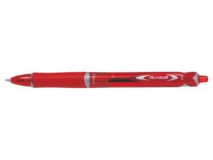Pilot BeGreen Boligrafo de Bola Retractil Acroball - Recargable - Fabricado con Plastico Reciclado - Punta Redonda 0.7mm - Trazo 0.25mm - Grip Ergonomico - Color Rojo
