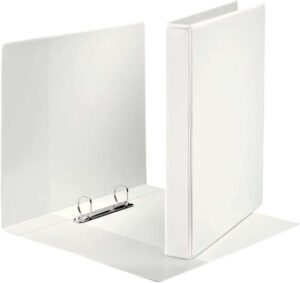 Esselte Canguro Plus Carpeta de Anillas - Formato A4 - Capacidad para 230 Hojas - 2 Anillas de 25mm - Color Blanco