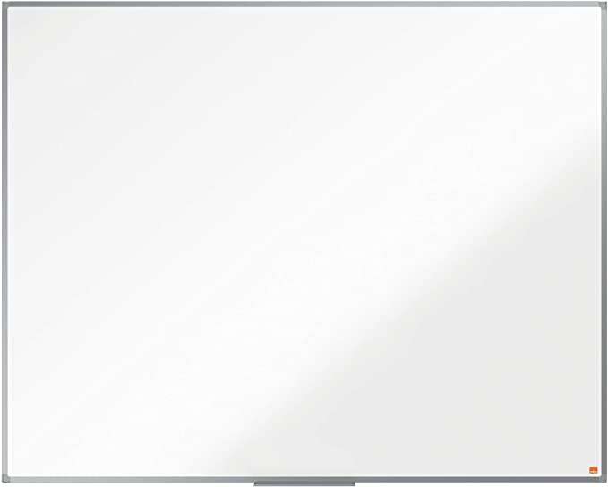 Nobo Essence Pizarra de Melamina 1500x1200mm - Marco de Aluminio Anodizado - Bandeja para Rotuladores - Color Blanco