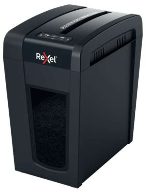 Rexel Secure X10-SL Whisper-Shred Destructora de Papel Manual Corte en Particulas P-4 - Destruye hasta 10 Hojas a la Vez - Tecnologia de Bajo Ruido Whisper-Shred ™ - Capacidad de la Papelera 18L - Color Negro