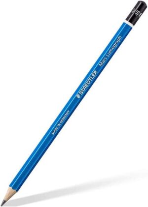 Staedtler Mars Lumograph 100 Lapiz de Grafito Hexagonal - Mina 4B - Resistencia a la Rotura - Madera de Bosques Sostenibles