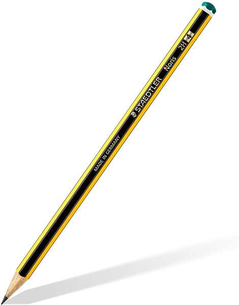 Staedtler Noris 120-4 Lapiz de Grafito Hexagonal - Mina 2H - Resistencia a la Rotura - Madera de Bosques Sostenibles