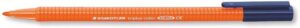 Staedtler Triplus Color 323 Rotulador de Punta Fina - Trazo 1mm Aprox - Tinta Base de Agua - Color Naranja