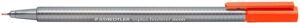 Staedtler Triplus Fineliner 334 Rotulador de Punta Fina - Trazo de 0.3mm - Tinta Base de Agua - Color Rojo Neon