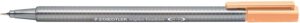 Staedtler Triplus Fineliner 334 Rotulador de Punta Fina - Trazo de 0.3mm - Tinta Base de Agua - Color Naranja Claro