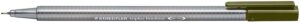 Staedtler Triplus Fineliner 334 Rotulador de Punta Fina - Trazo de 0.3mm - Tinta Base de Agua - Color Verde Oliva