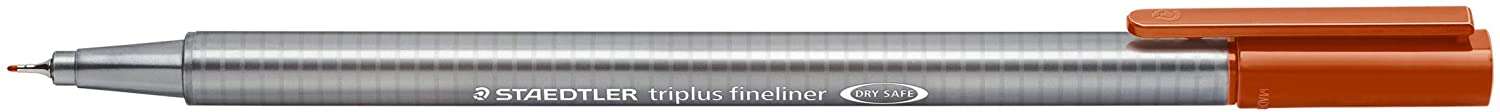 Staedtler Triplus Fineliner 334 Rotulador de Punta Fina - Trazo de 0.3mm - Tinta Base de Agua - Color Siena Tostada