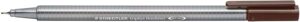 Staedtler Triplus Fineliner 334 Rotulador de Punta Fina - Trazo de 0.3mm - Tinta Base de Agua - Color Sepia Calido