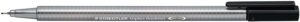 Staedtler Triplus Fineliner 334 Rotulador de Punta Fina - Trazo de 0.3mm - Tinta Base de Agua - Color Negro