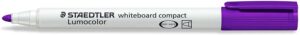 Staedtler Lumocolor 341 Marcador para Pizarra Blanca - Punta Biselada 1 - 2mm Aprox - Secado Rapido - Color Violeta