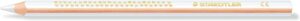 Staedtler Jumbo Noris 128 Lapiz Triangular de Color - Mina de 4mm - Resistencia a la Rotura - Diseño Ergonomico - Color Blanco