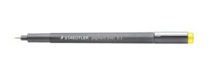 Staedtler Pigment Liner 308 Rotulador Calibrado - Trazo 0.3mm - Secado Rapido - Color Amarillo