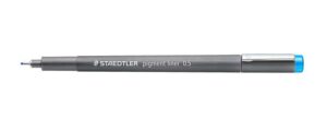 Staedtler Pigment Liner 308 Rotulador Calibrado - Trazo 0.5mm - Secado Rapido - Color Azul Claro