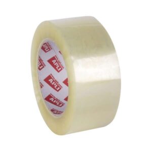 Apli Precinto Acrílico Silencioso 48 mm x 132 m, 28 μm, Transparente, Polipropileno Alta Resistencia, Adhesivo Permanente sin Ruido