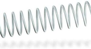 Fellowes Pack de 100 Espirales Metalicas 8mm - Hasta 40 Paginas - Color Blanco