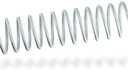 Fellowes Pack de 100 Espirales Metalicas 24mm - Hasta 200 Paginas - Color Blanco