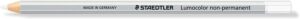 Staedtler Lumocolor 108 Lapiz de Color Hexagonal - Especial para Superfiices Lisas - Marcado Opaco - Color Blanco