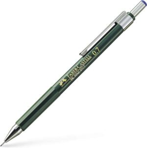 Faber-Castell TK-Fine 9713 Portaminas - Mina HB - Trazo 0.7mm - Goma de Borra Integrada
