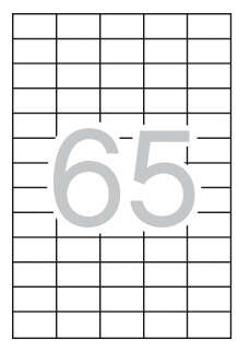 Apli Pack de 1.625 Etiquetas 38x21.2mm - Adhesivo Permanente - Cantos Rectos - Aptas para Impresion y Fotocopias - Color Blanco