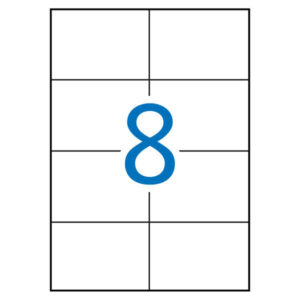 Apli Etiquetas Blancas Extrafuertes 105.0 x 74.0mm 100 Hojas