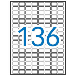 Apli Etiquetas A5 Blancas 10.0 x 16.0mm 15 Hojas