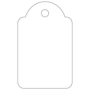 Apli Etiquetas Colgantes Blancas 22 x 35mm 100 U.