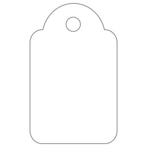 Apli Pack de 1.000 Etiquetas Colgantes 18x29mm - Agujero Preperforado e Hilo de Poliester Ajustable - Color Blanco