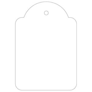 Apli Pack de 400 Etiquetas Colgantes 45x65mm - Agujero Preperforado - Con Hilo de Poliester Blanco - Color Blanco