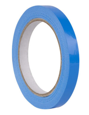 Apli Cinta Adhesiva de PVC 12mm x 66m - Resistente al Agua y a la Intemperie - Facil de Cortar con la Mano - Ideal para Manualidades y Embalaje  - Color Azul