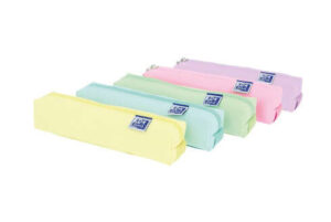 Oxford Kangoo Live & Go Estuche Cuadrado Pequeño - Material Esponjoso - Goma Elastica para unirlo al Cuaderno - Colores Surtidos Pastel