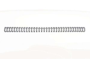 GBC Wirebind Pack de 100 Alambres de Encuadernacion 6mm para Paso 3:1 Redondo o Cuadrado - Formato A4 - Para 34 Orificios - Encuaderna hasta 55 Hojas - Color Negro