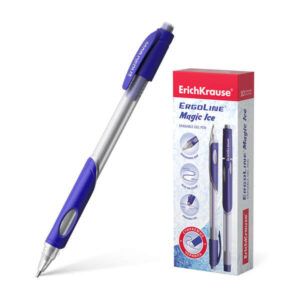 Erichkrause Boligrafo de Gel Borrable Ergoline Magic Ice - Punta de 0,5mm - Tinta de Gel de Secado Rapido - Cuerpo Semitransparente - Color Mate