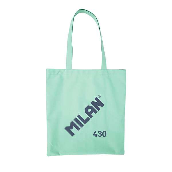 Milan Coleccion 430 Tote Bag Bolsa de Tela - Tamaño  50x38x41cm - Asa Larga 27cm - Tejido 'ripstop' - Color Verde