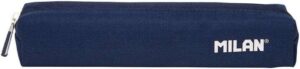 Milan Serie 1918 Estuche Mini Redondo - Tejido Resistente a las Roturas y Rasgaduras - Medidas 20,5x4,5x5cm - Color Azul Oscuro