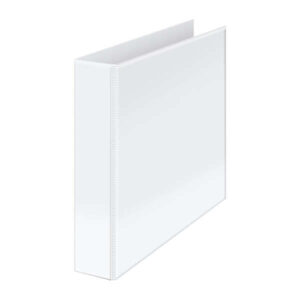 Dohe Carpeta Canguro Basic A4 - 2 Anillas Mixtas 55mm - Bolsa en Lomo y Portada - Carton Forrado - Color Blanco