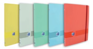 Oxford & You A4+ Carpeta Clasificadora con 12 Separadores de Cartulina - Tapa Extradura - Cierre con Goma Elastica - Colores Surtidos