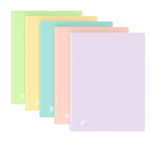 Oxford A4 40F PP TR Past St - Cuaderno de Notas con Tapa Dura - Tamaño A4 - 40 Hojas - Papel Resistente - Diseño Moderno