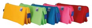 Oxford Kangoo Kids Estuche Triple Poliester - Tamaño Compacto 22x8x10cm - Diseño Divertido para Niños - Colores Surtidos